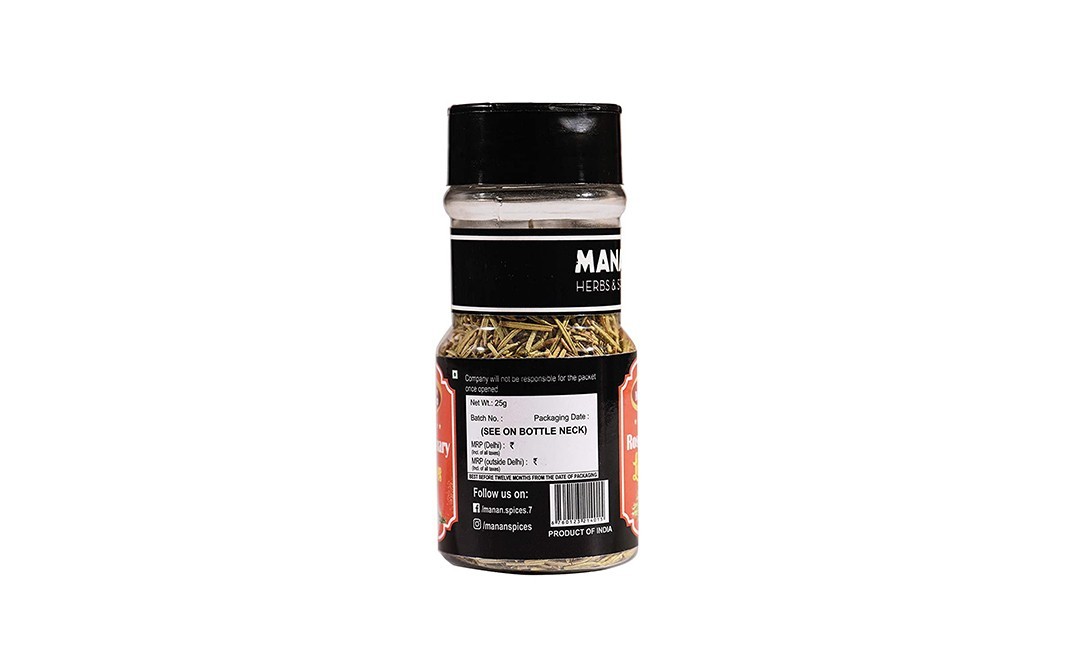 Manan Rosemary Leaves    Plastic Bottle  25 grams